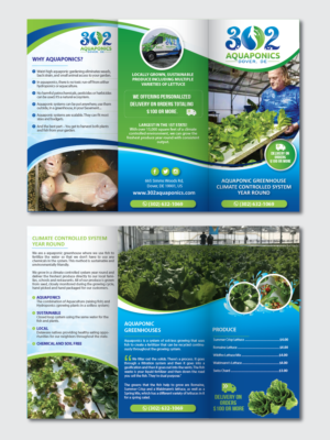 Brochure Design by alex989 for 302Aquaponics | Design: #24159345