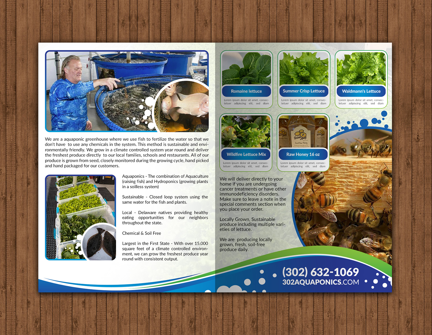 Brochure Design by chandrayaan.creative for 302Aquaponics | Design #24180064