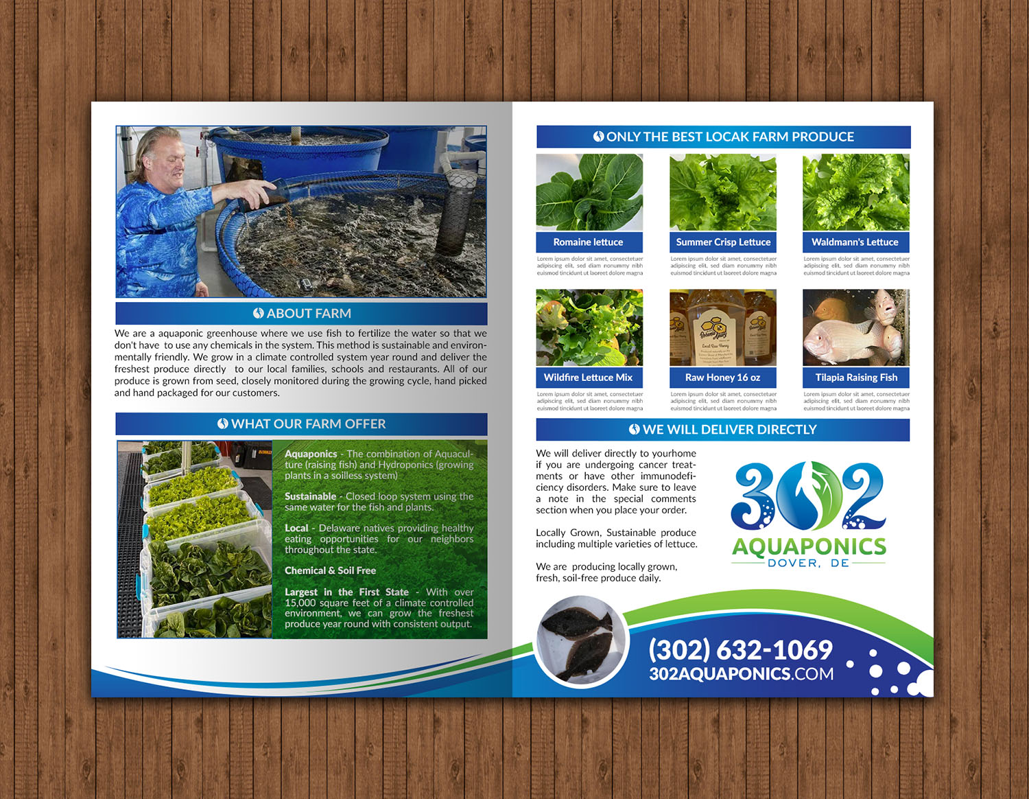 Brochure Design by chandrayaan.creative for 302Aquaponics | Design #24181473