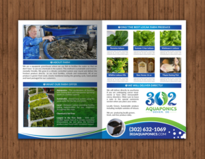 Diseño de Brochure por chandrayaan.creative para 302Aquaponics | Diseño: #24181473
