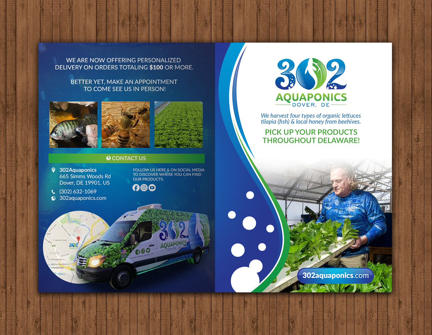 Brochure Design by chandrayaan.creative for 302Aquaponics | Design #24181474
