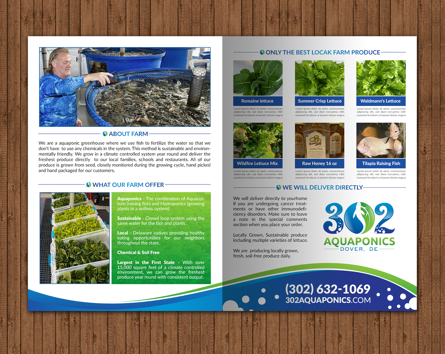 Brochure Design by chandrayaan.creative for 302Aquaponics | Design #24186485