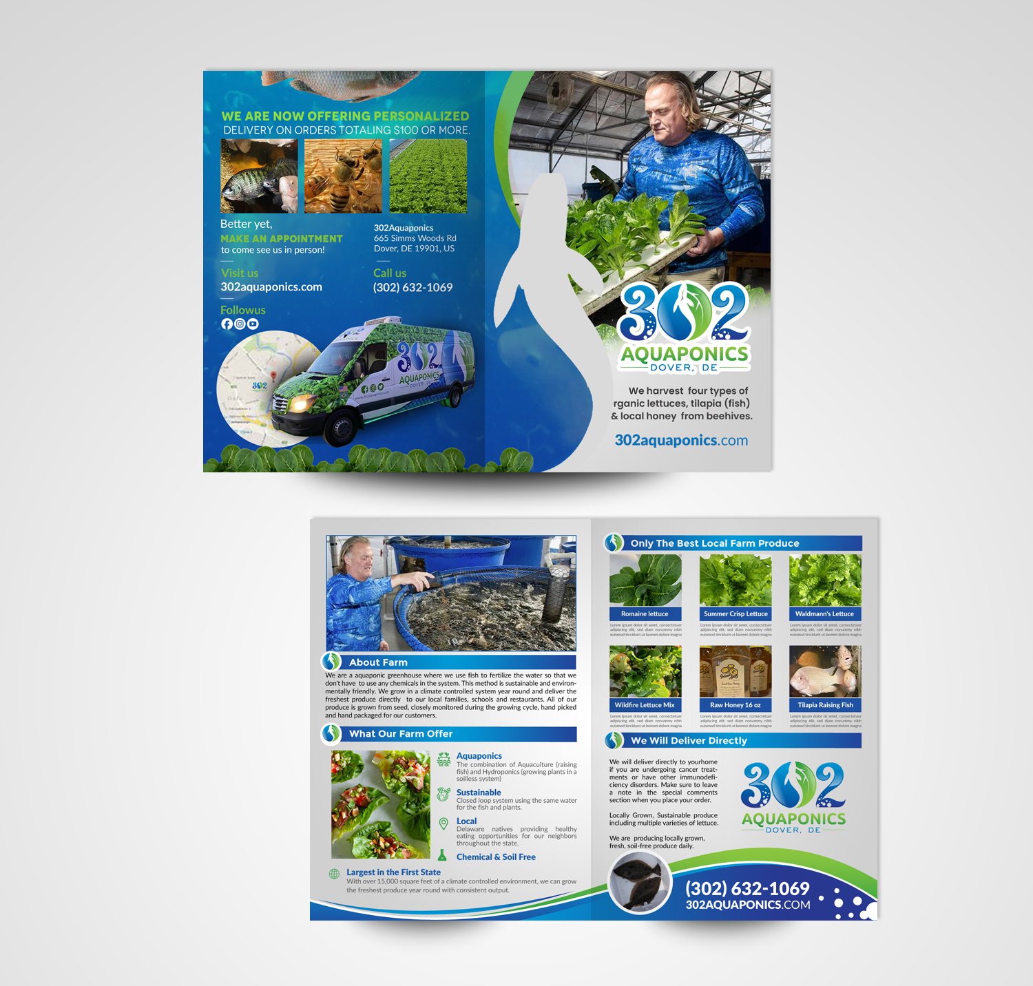 Brochure Design by chandrayaan.creative for 302Aquaponics | Design #24209571