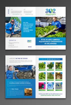 Aquaponic greenhouse needs a business brochure that shows what a unique system we have | Broschüren-Design von ecorokerz