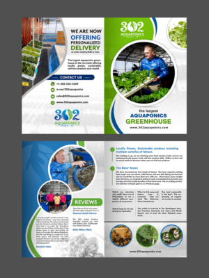 Aquaponic greenhouse needs a business brochure that shows what a unique system we have | Broschüren-Design von n214008