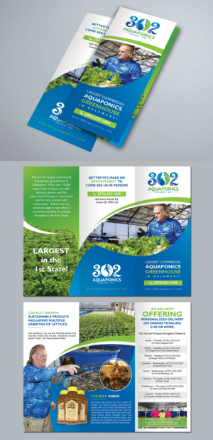 Aquaponic greenhouse needs a business brochure that shows what a unique system we have | Broschüren-Design von BLUE WINGS