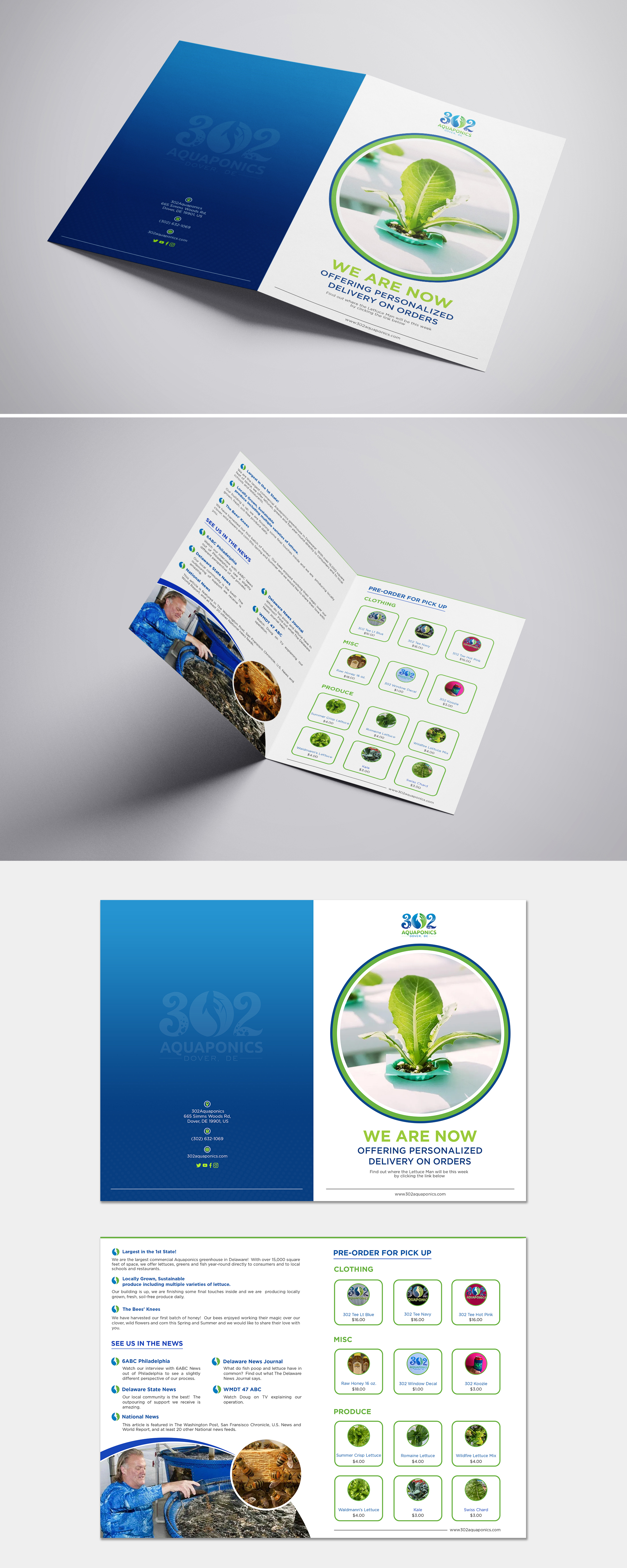 Brochure Design by ZeneFashions for 302Aquaponics | Design #24211163