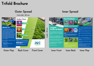 Brochure Design by Regina Su for 302Aquaponics | Design: #24232848