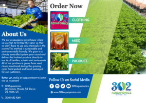 Brochure Design by Regina Su for 302Aquaponics | Design: #24232849