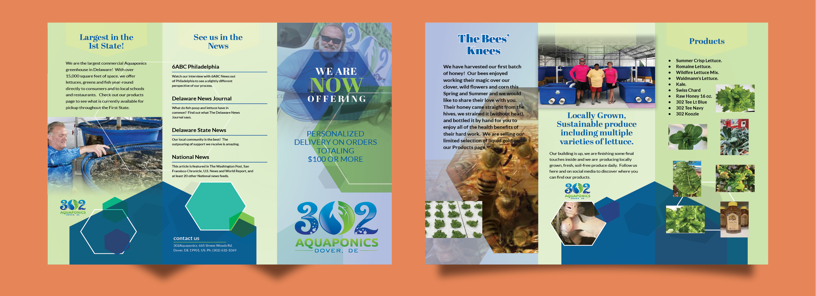 Brochure Design by Artistic Flora for 302Aquaponics | Design #24202851