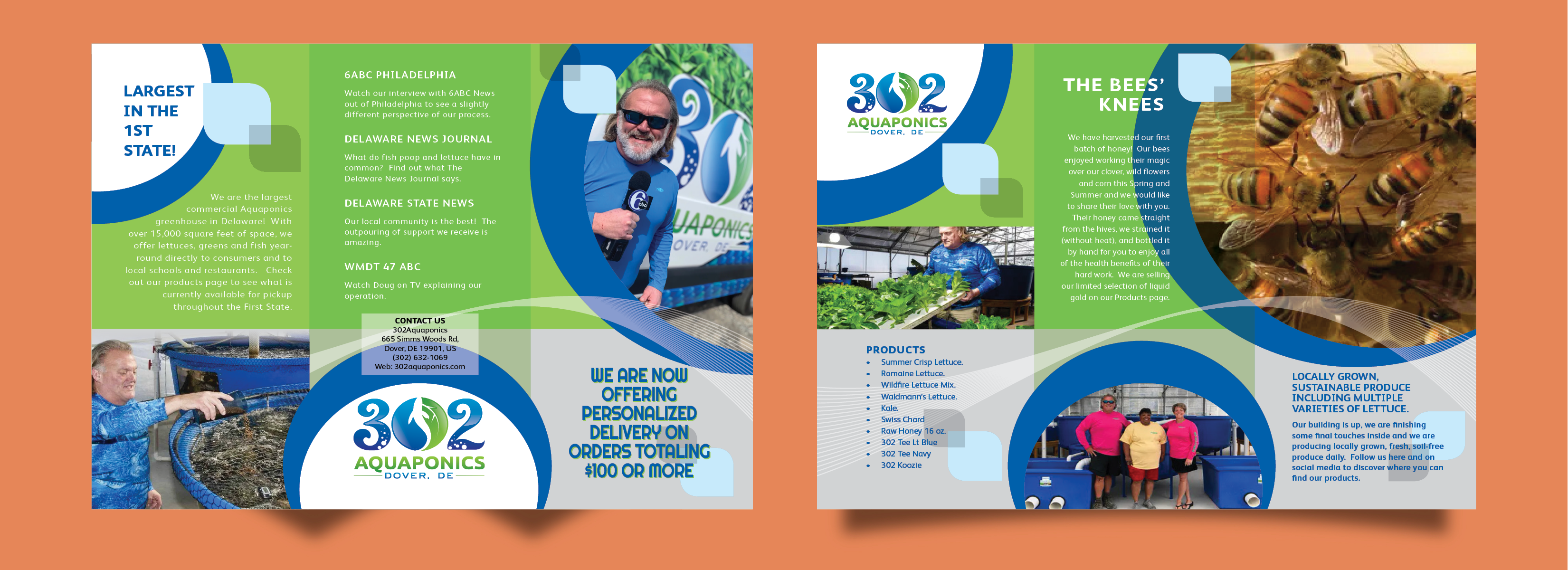 Brochure Design by Artistic Flora for 302Aquaponics | Design #24202852