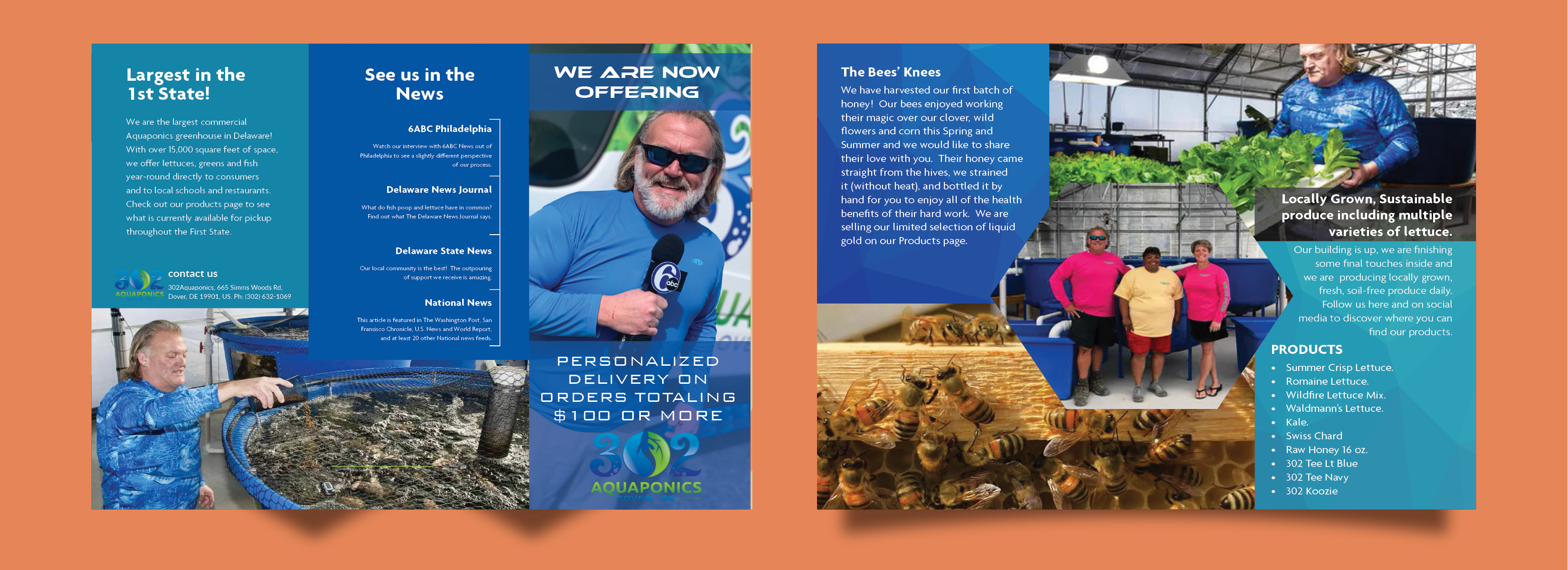 Brochure Design by Artistic Flora for 302Aquaponics | Design #24211744
