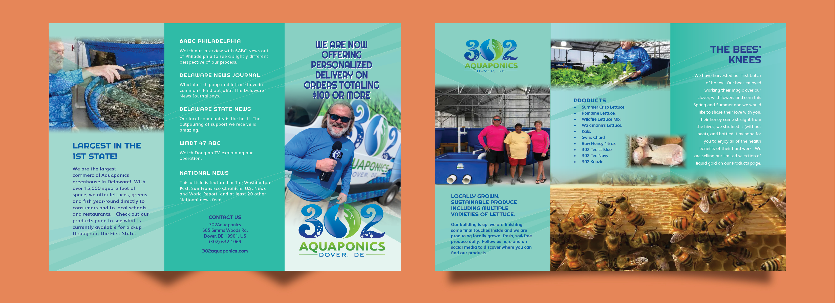Brochure Design by Artistic Flora for 302Aquaponics | Design #24211751
