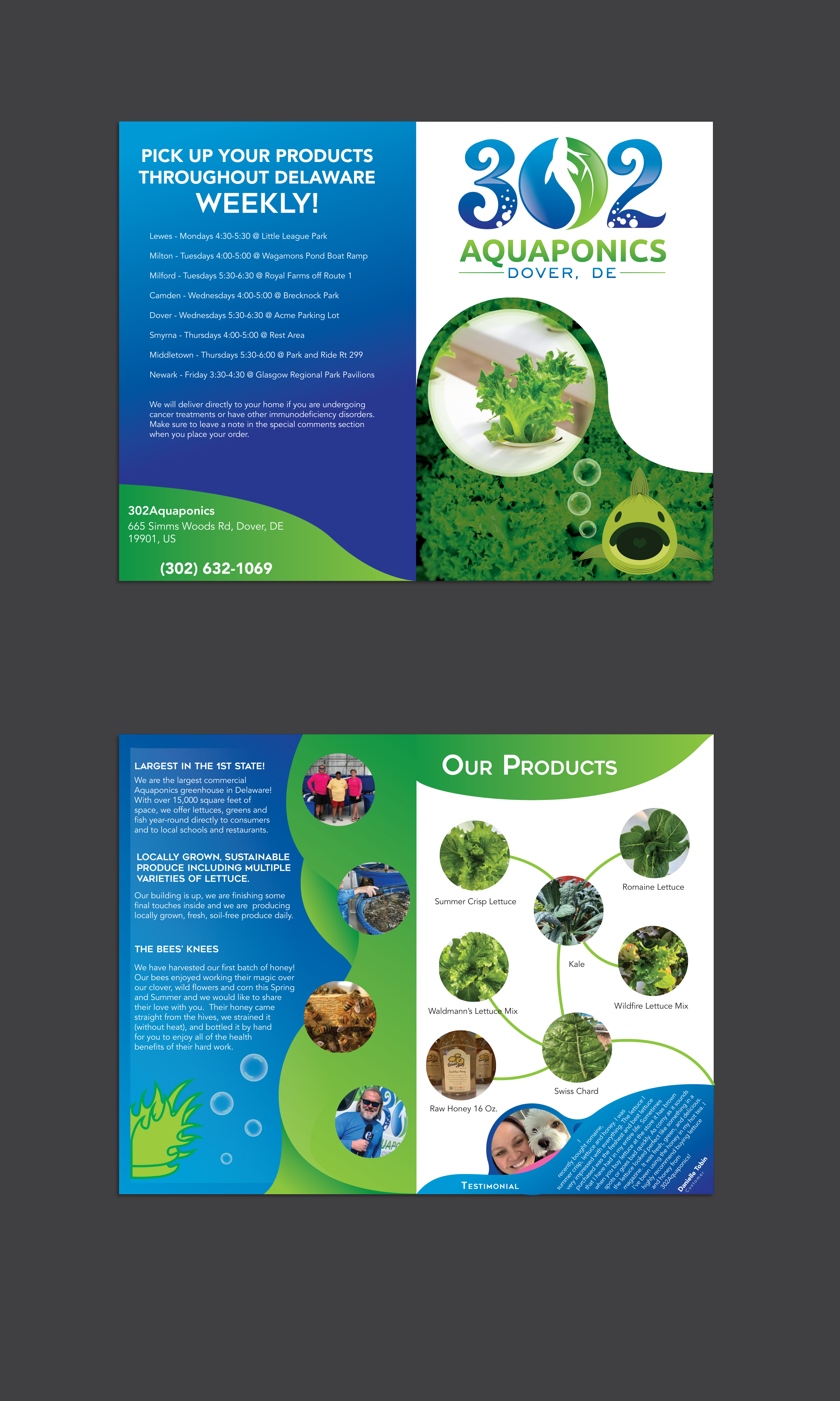 Brochure Design by srhzaidi for 302Aquaponics | Design #24241432