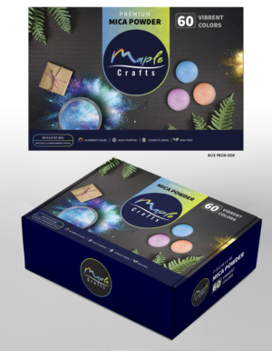 Package design for Mica powder sachets | Verpackungs-Design von Navisol Creatives