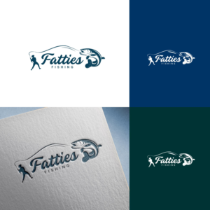 Logo Design by MarkazAlrusumatOfficial for Fatties Fishing | Design: #24178238