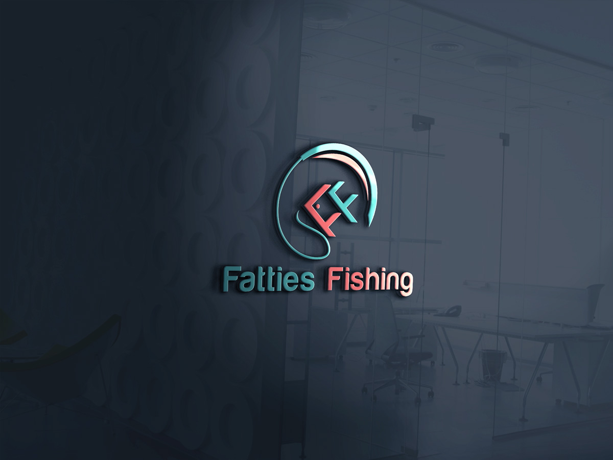 Logo Design by Pen Tool for Fatties Fishing | Design #24177545