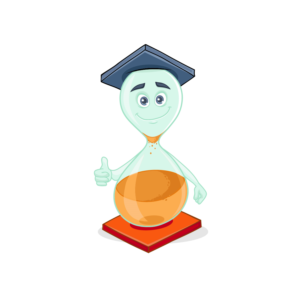 UntilGone Company Mascot - Hourglass Character | Design Graphique par Veronika K.
