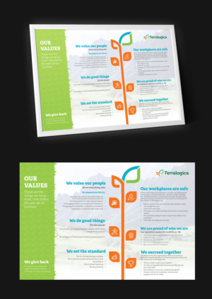 Values Statement poster template | Graphic Design by vcreatived