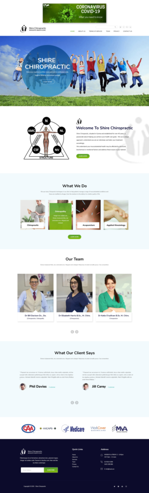Wholistic Health Clinic (Chiropractic Osteopathic Naturapathic Homeopathic New  Website Design | Diseño Web por Jarry199776