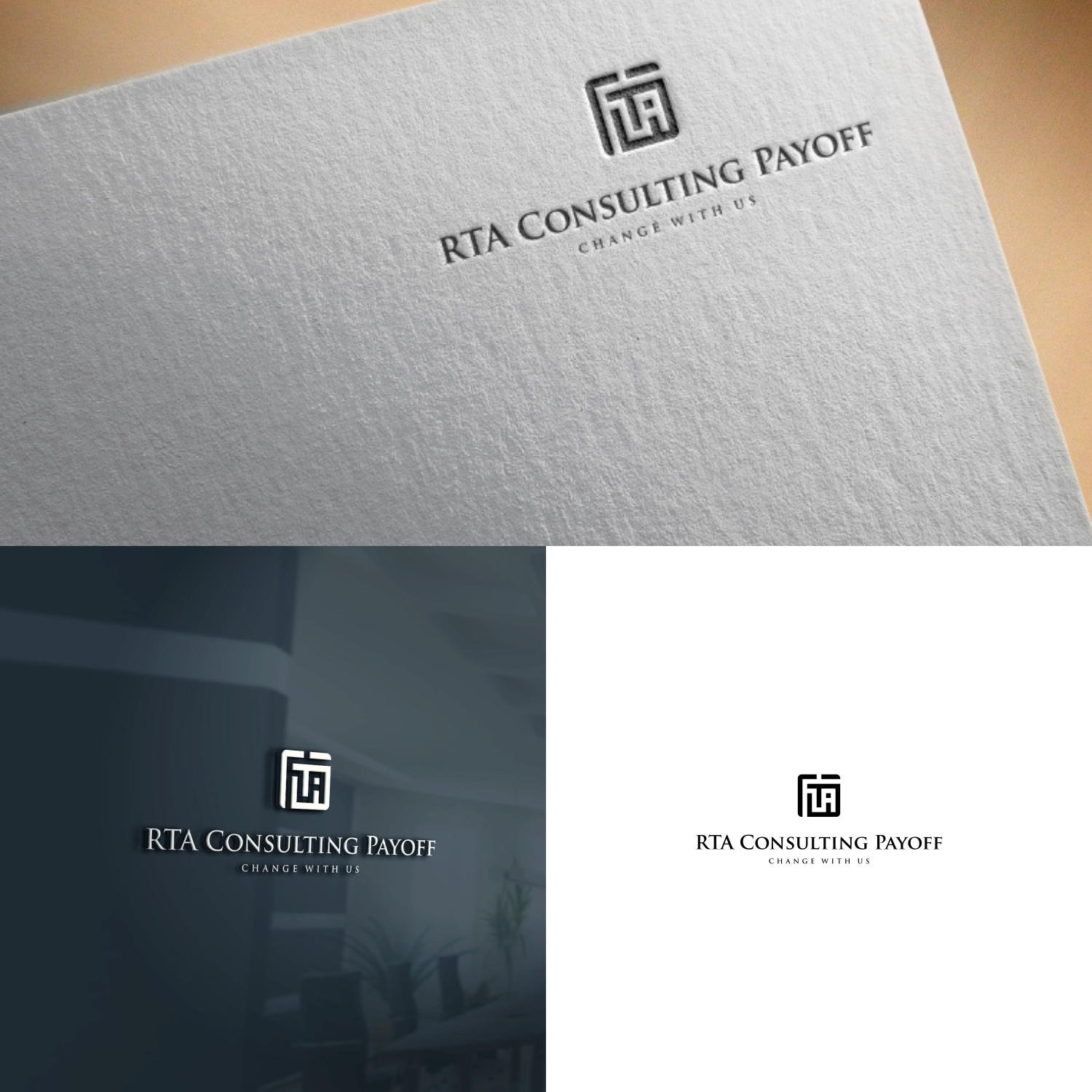 Bold, Serious Logo Design for RTA Consulting Change With Us by ZiangArt ...