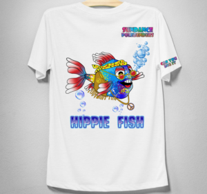 Hippie Fish | T-Shirt-Design von creative gravity
