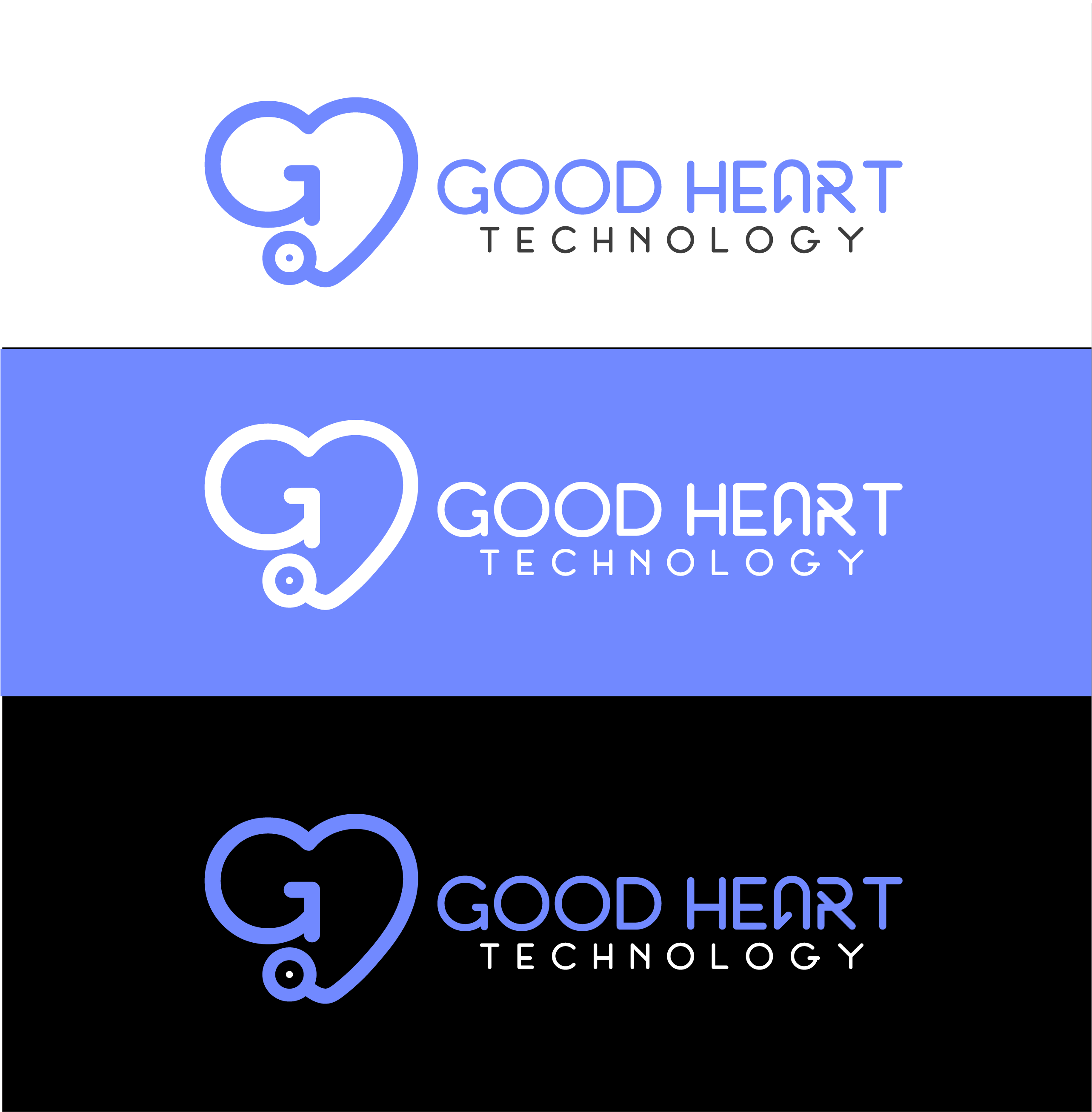 Logo Design by PHDesign for Good Heart Technology | Design #24158601