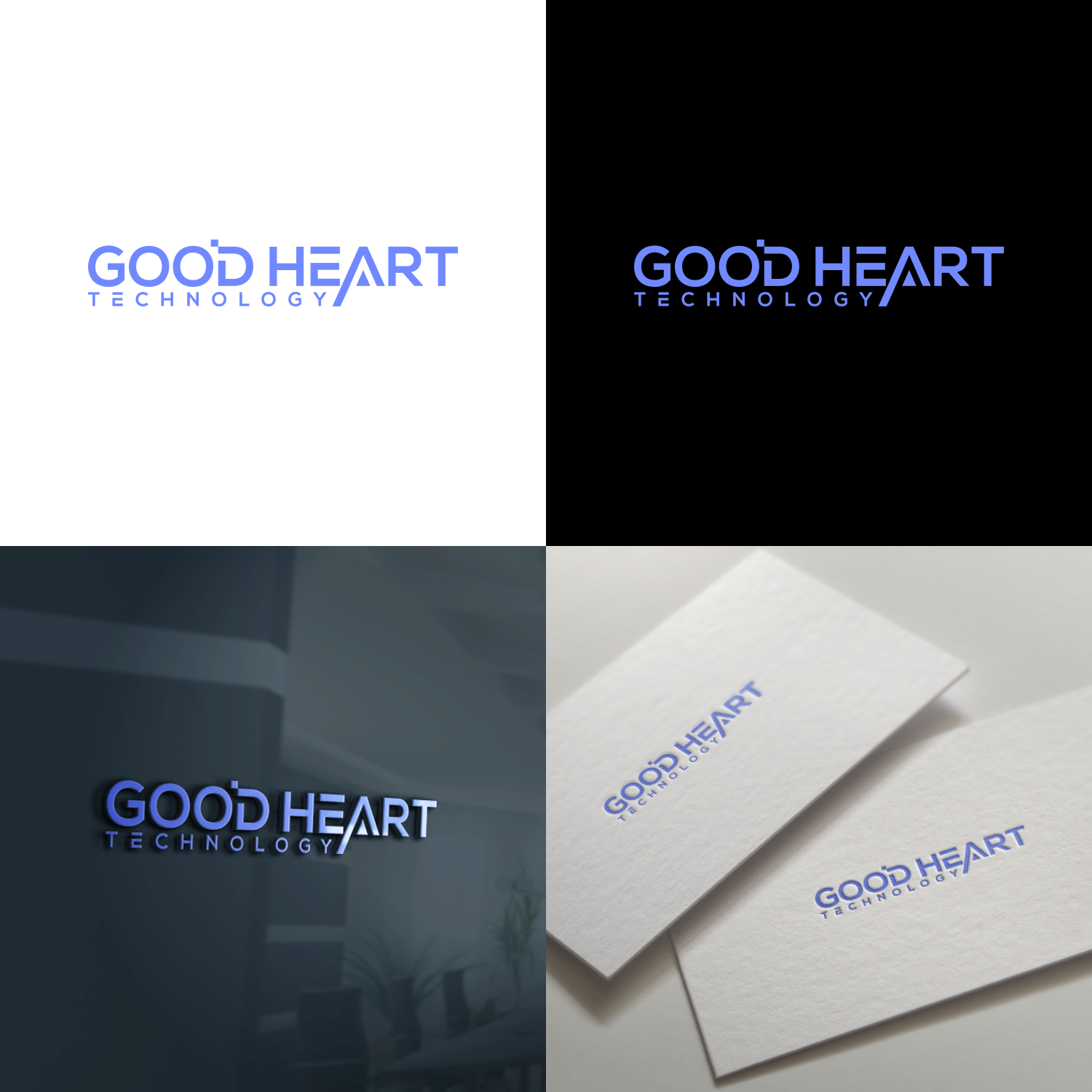 Logo Design by galang1996 2 for Good Heart Technology | Design #24157604