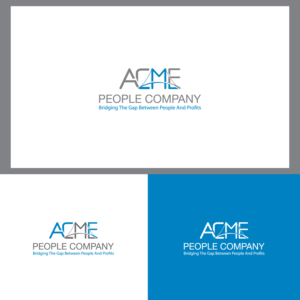 ACME People Company (tagline: Bridging the gap between people and profits.) | Logo Design by sankar999