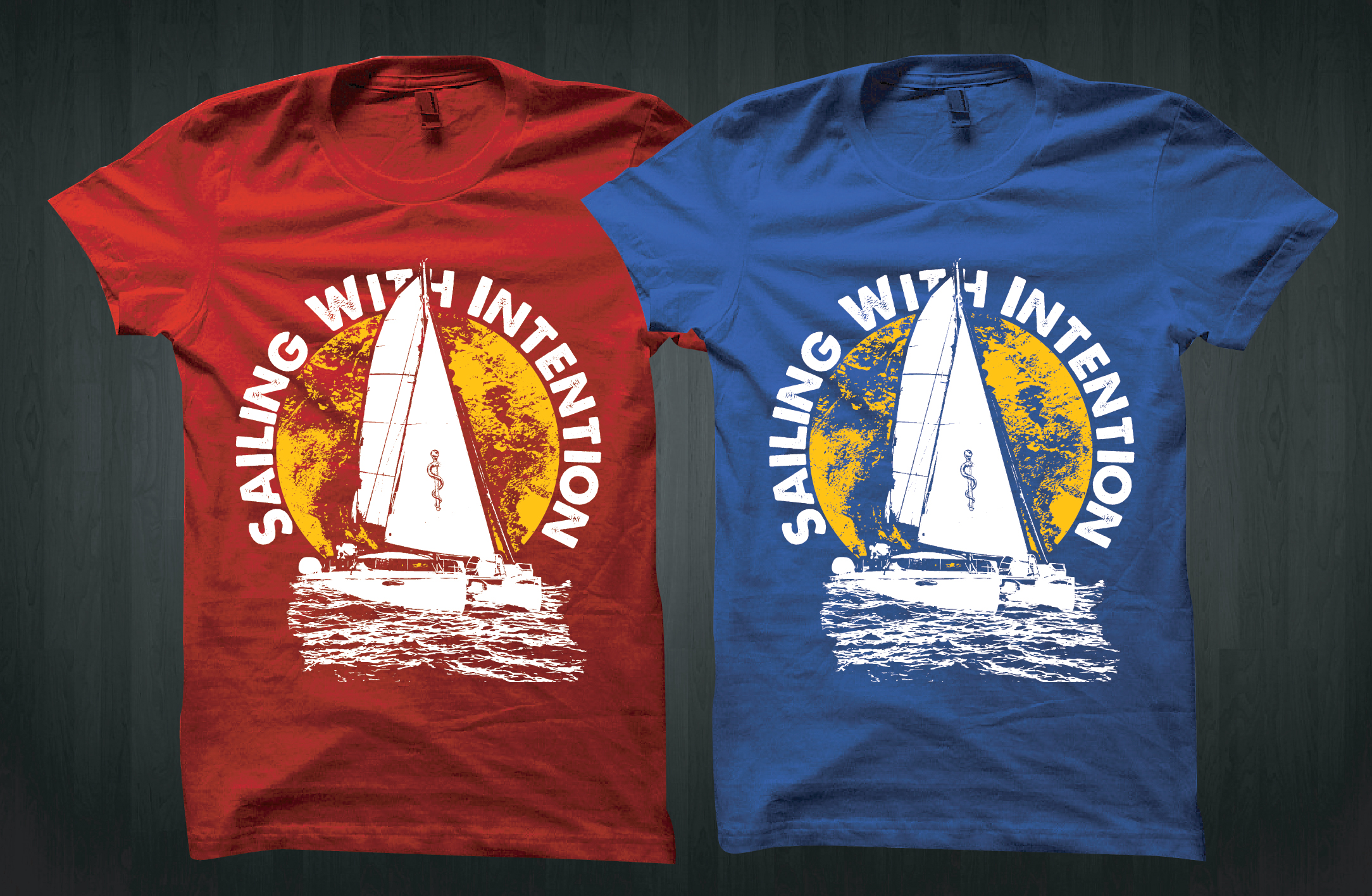 T-shirt Design by Taho Design for Care2Go Sailing | Design #24219578