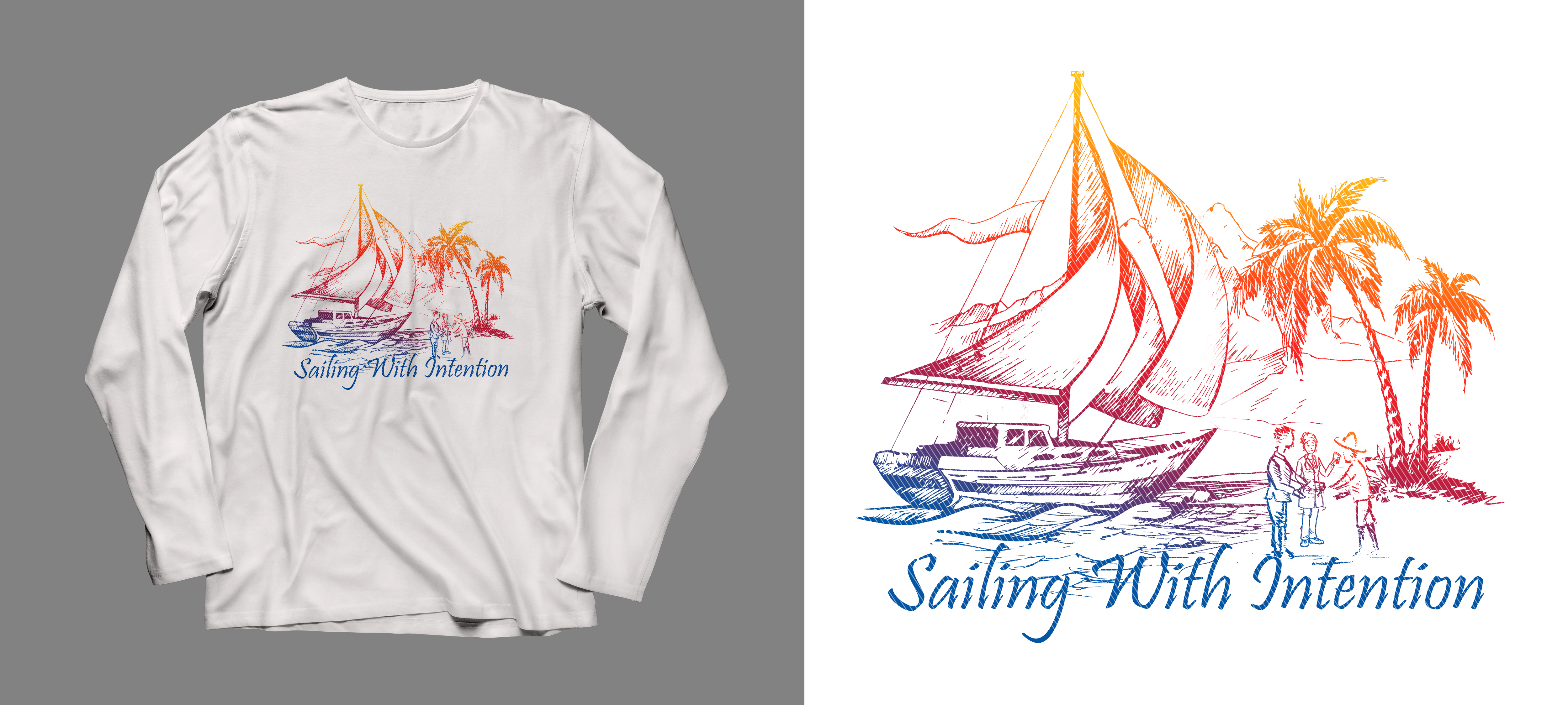T-shirt Design by SAI DESIGNS for Care2Go Sailing | Design #24193056