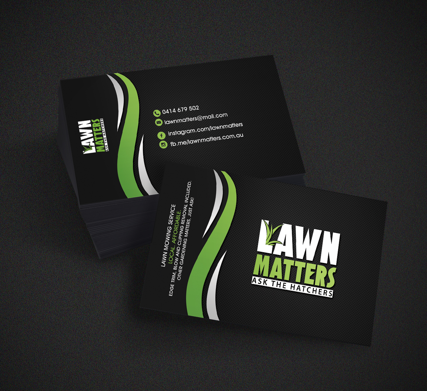 Business Card Design by Hardcore Design for Lawn Matters | Design #24169089