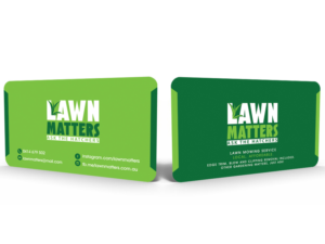 Trendy eye catching business card for lawn mowing business | Diseño de Tarjeta de Presentación por Hardcore Design