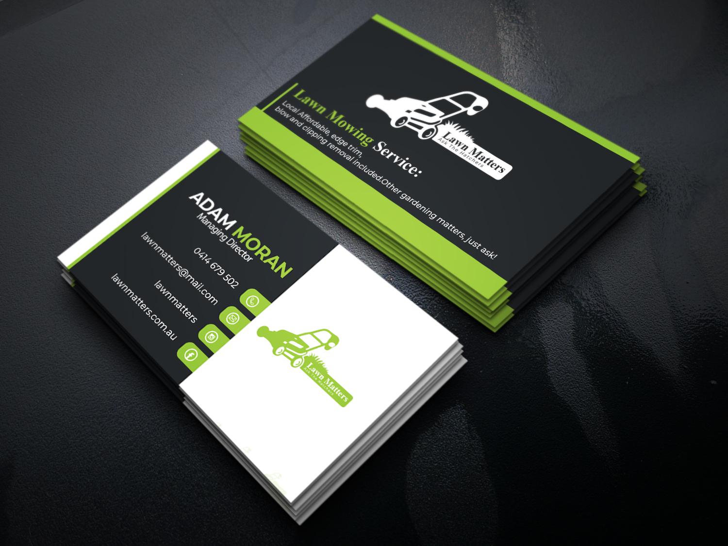 Business Card Design by Gexton for Lawn Matters | Design #24178101