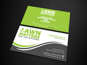 Visitenkarten-Design von Verified artistry (Design garden) für Lawn Matters | Design: #24170064