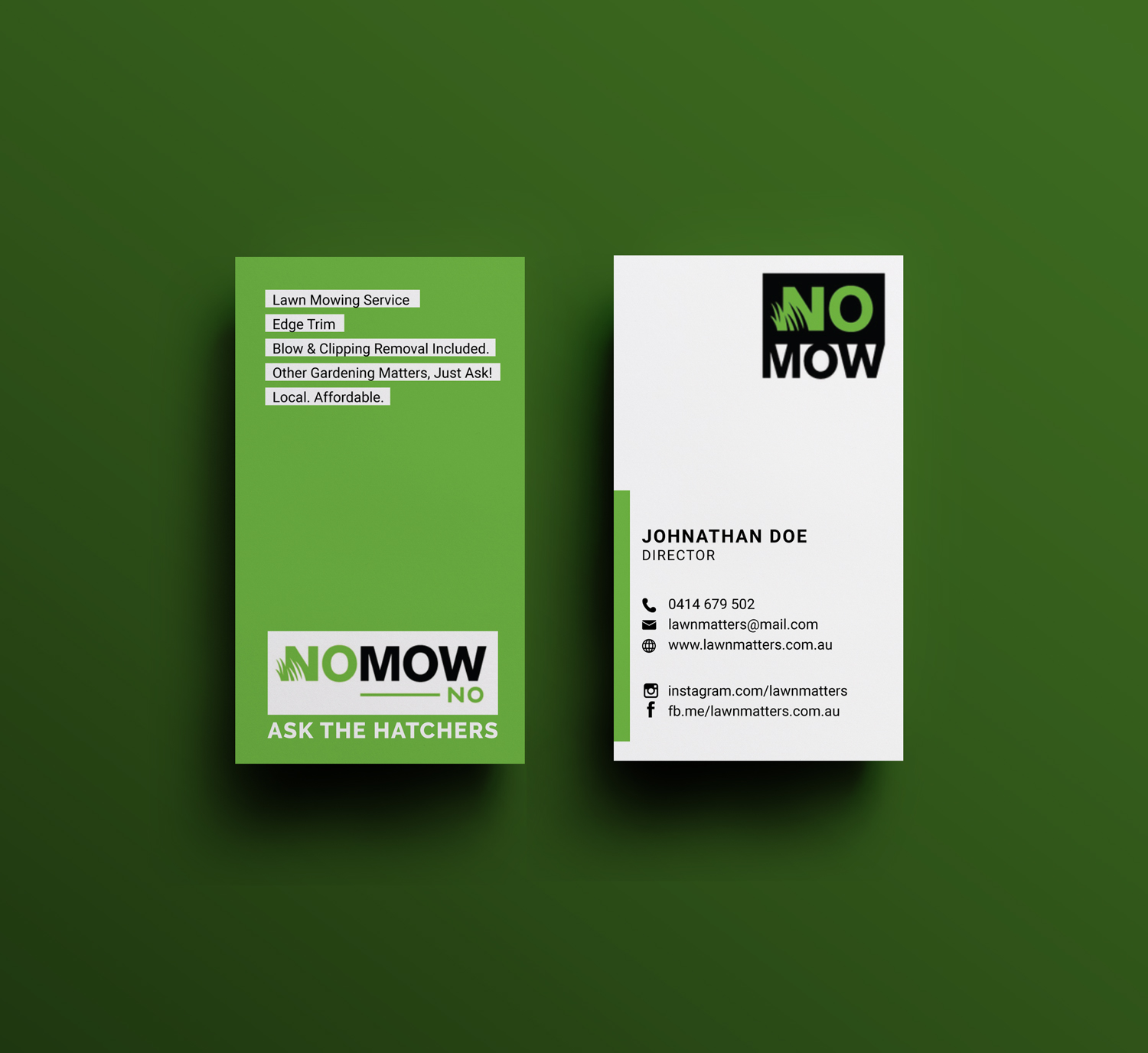 Business Card Design by JK18 for Lawn Matters | Design #24166540