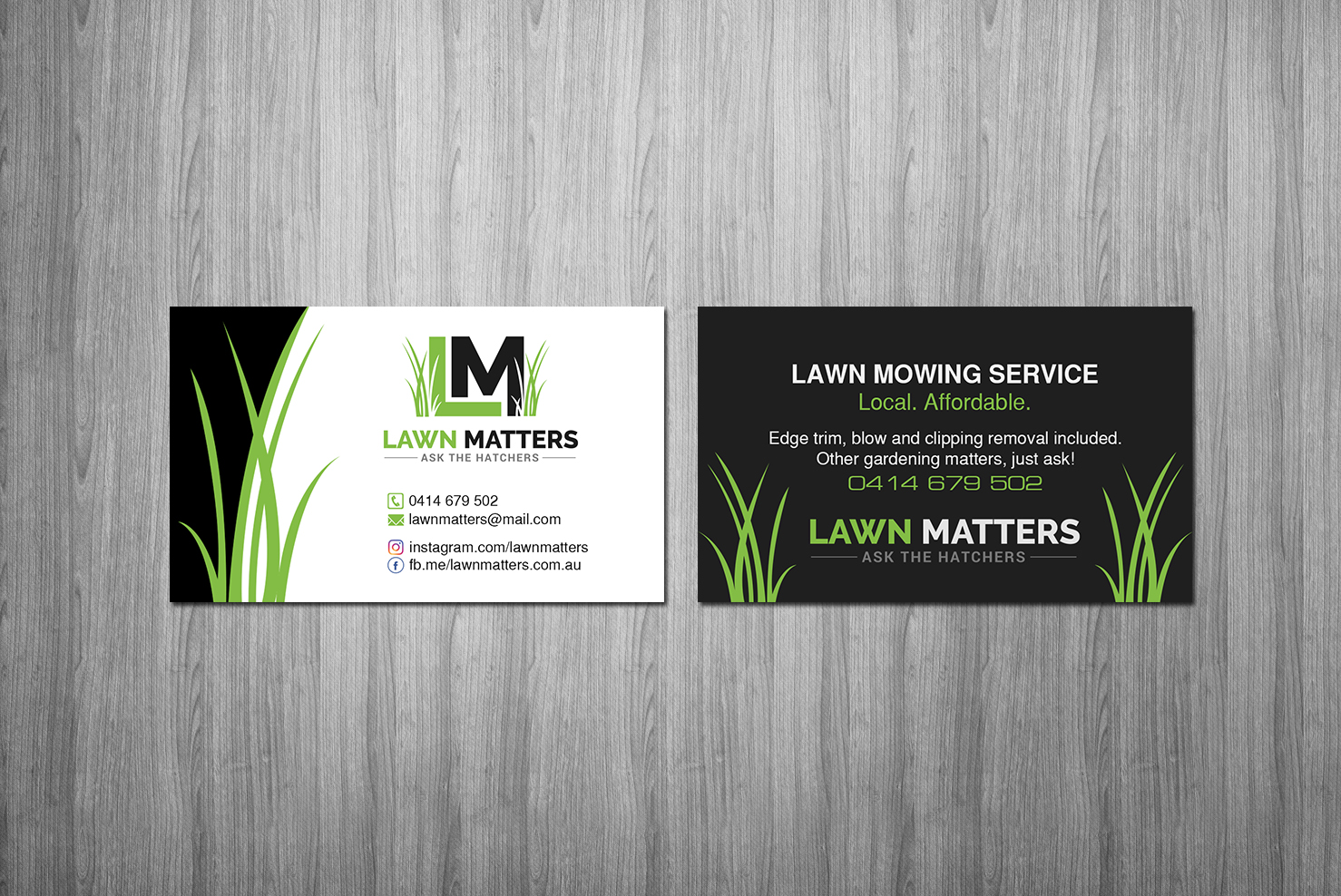 Business Card Design by Creations Box 2015 for Lawn Matters | Design #24169202