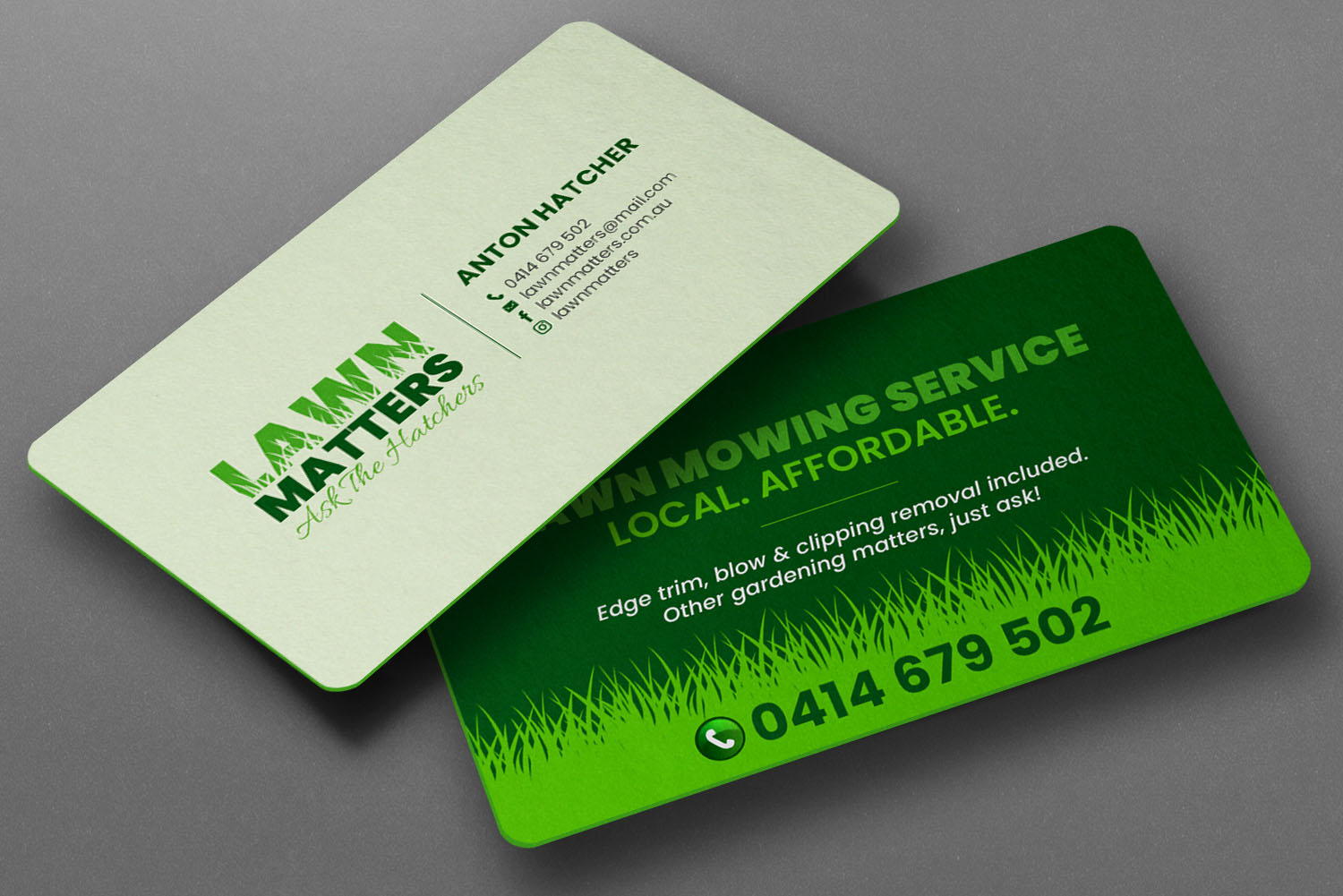 Business Card Design by chandrayaan.creative for Lawn Matters | Design #24171245