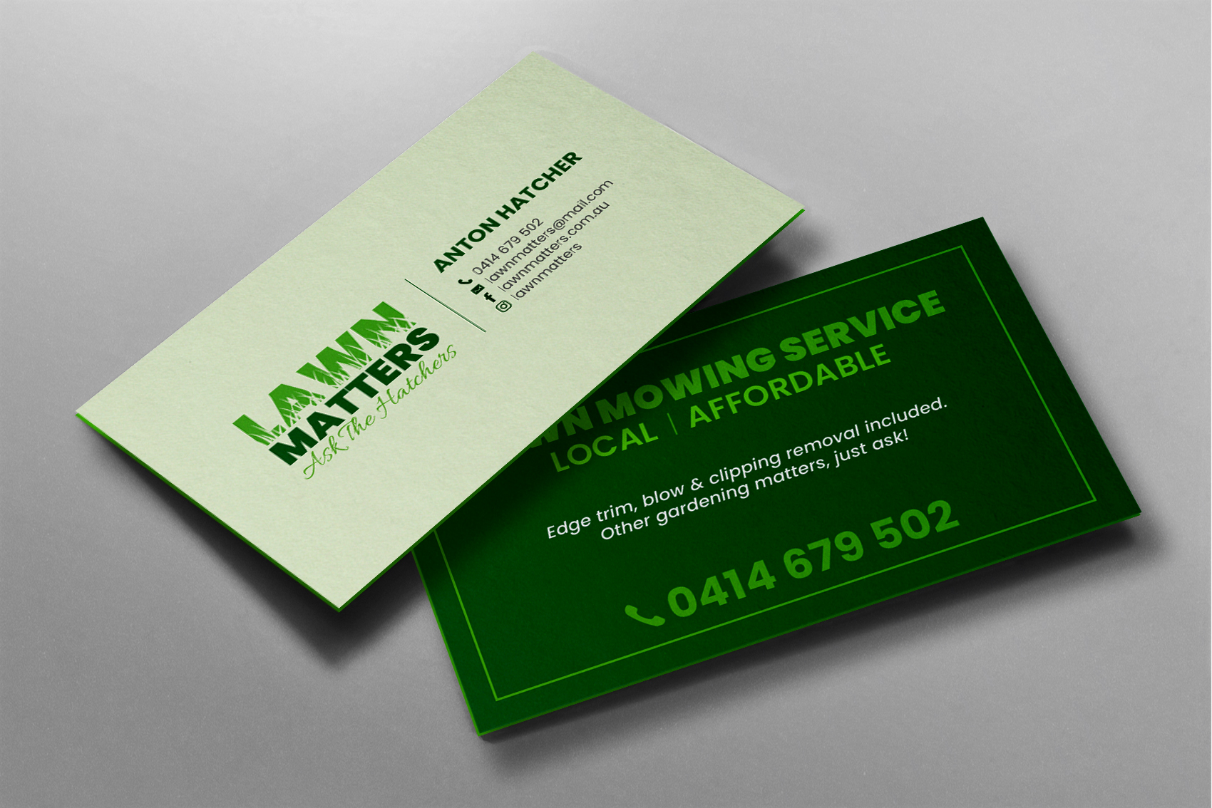 Business Card Design by chandrayaan.creative for Lawn Matters | Design #24175386