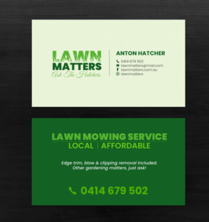 Diseño de Tarjeta de Presentación por chandrayaan.creative para Lawn Matters | Diseño: #24175543