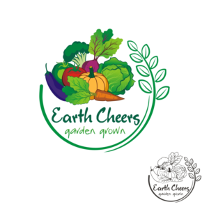 Earth Cheers -  garden grown | Logo Design by N83touchthesky