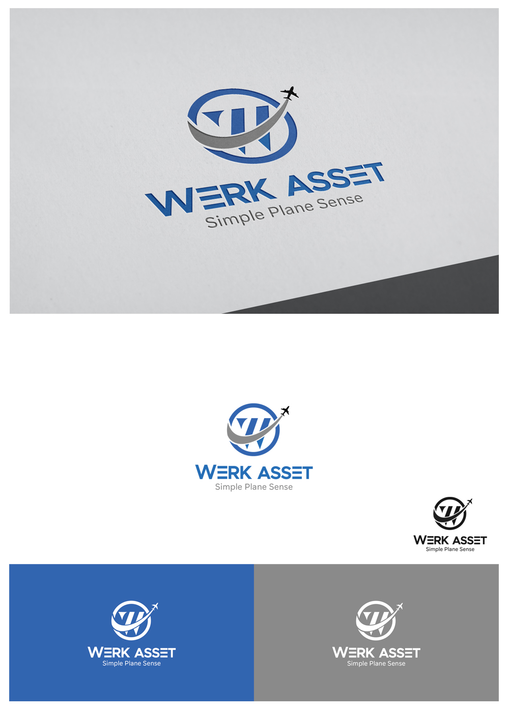 Logo Design by goranvisnjic82 for WERK Aviation Asset Management | Design #24170199