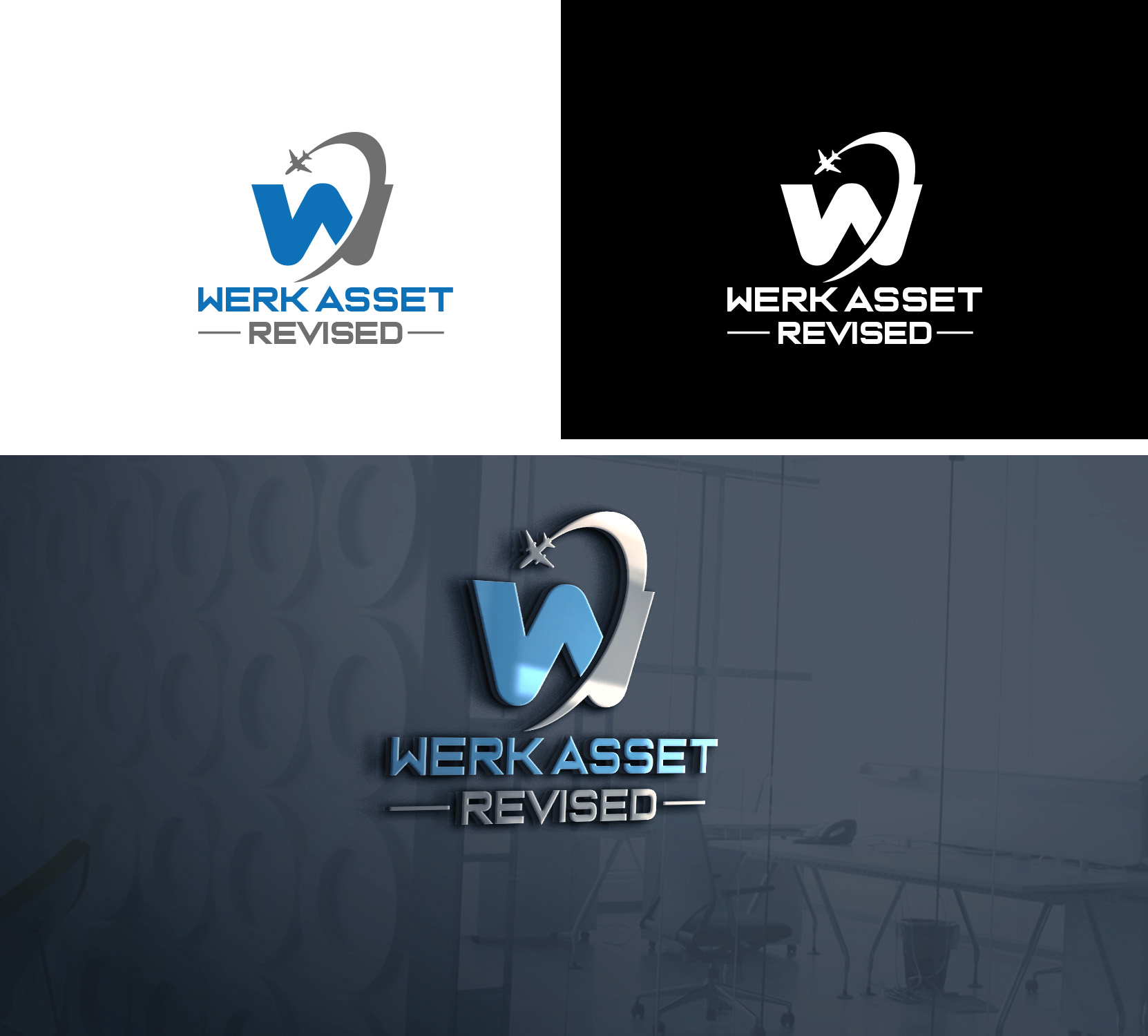 Logo Design by Finley Johnson for WERK Aviation Asset Management | Design #24229038