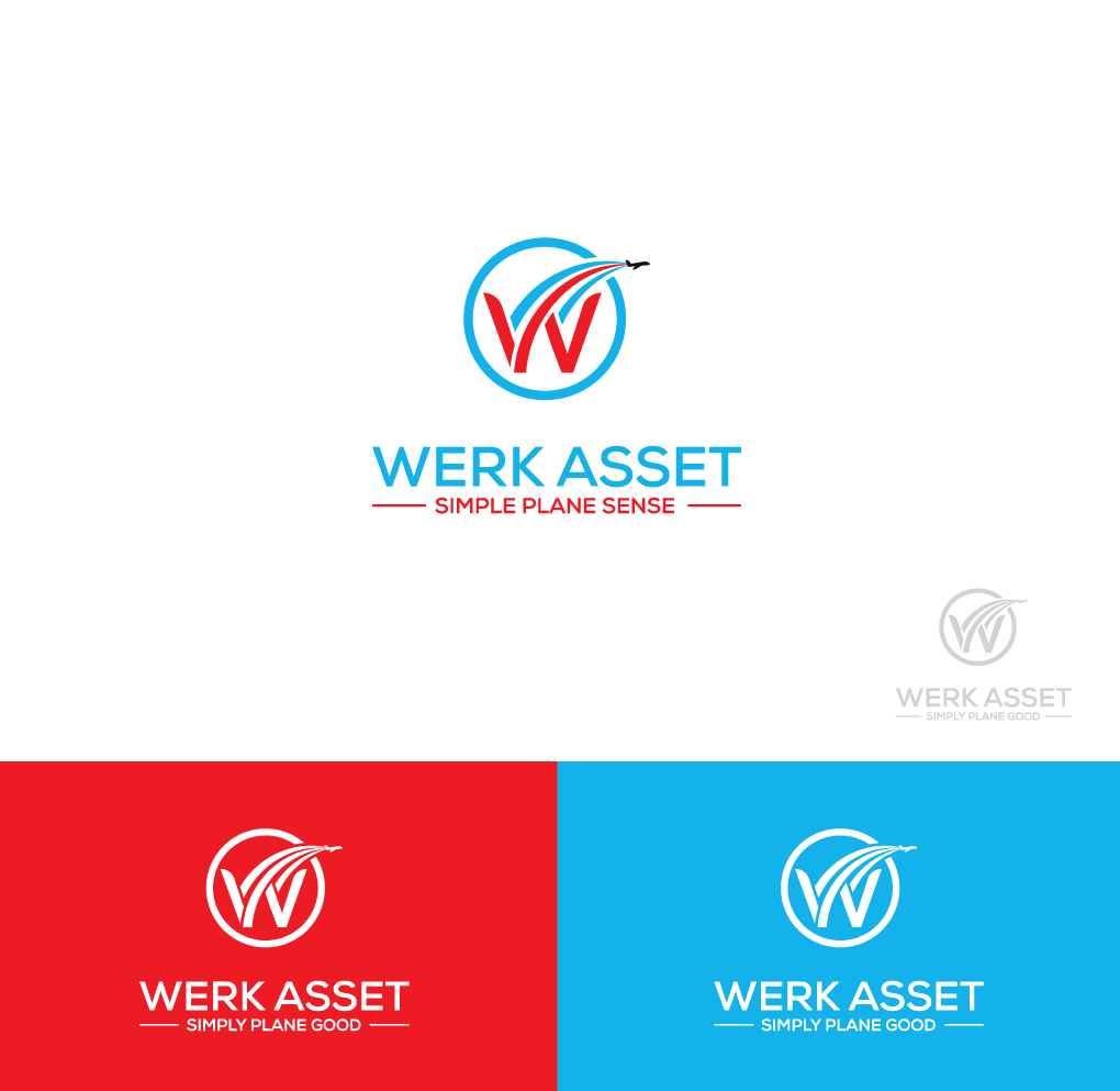 Logo Design by Shahzad.Designs for WERK Aviation Asset Management | Design #24172726