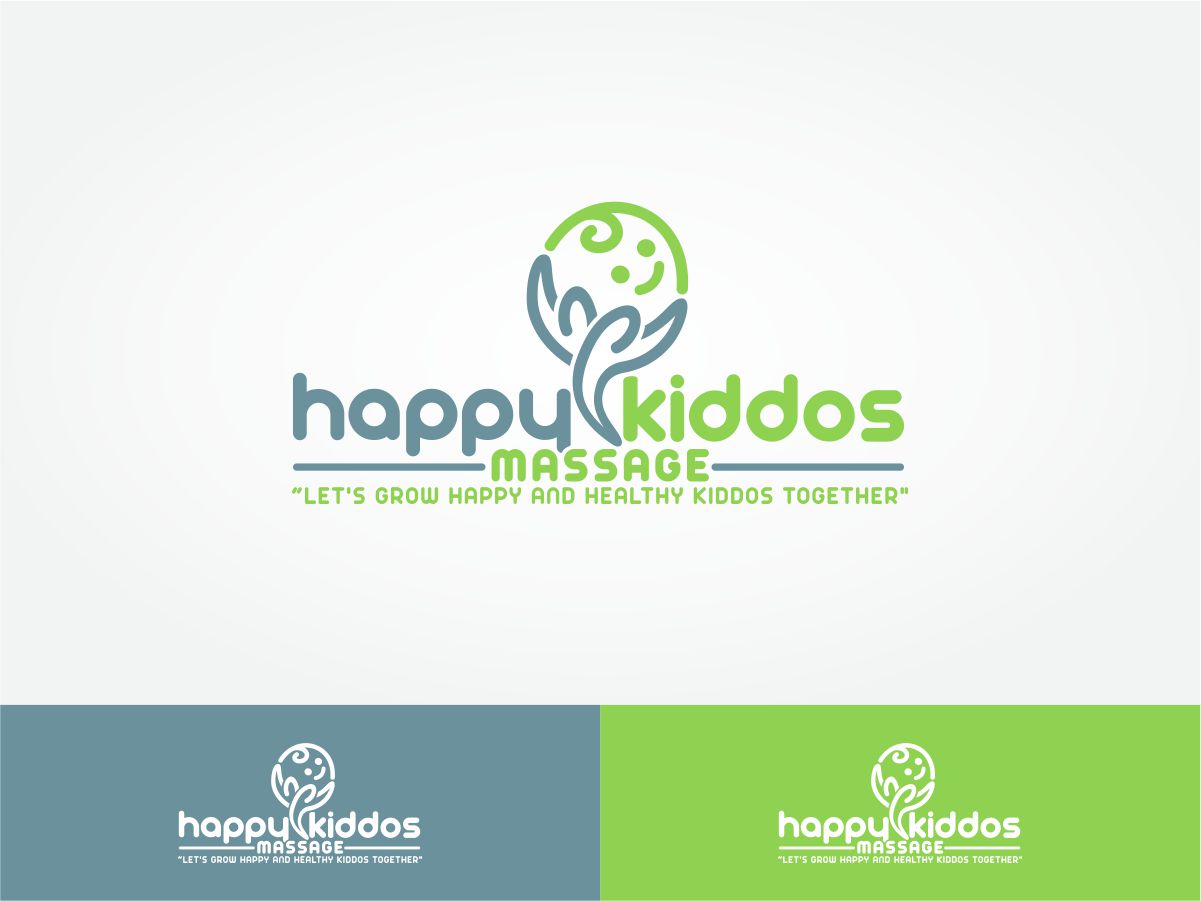 Logo Design by Robby SC for Happy Kiddos Massage Inc. | Design #24167834