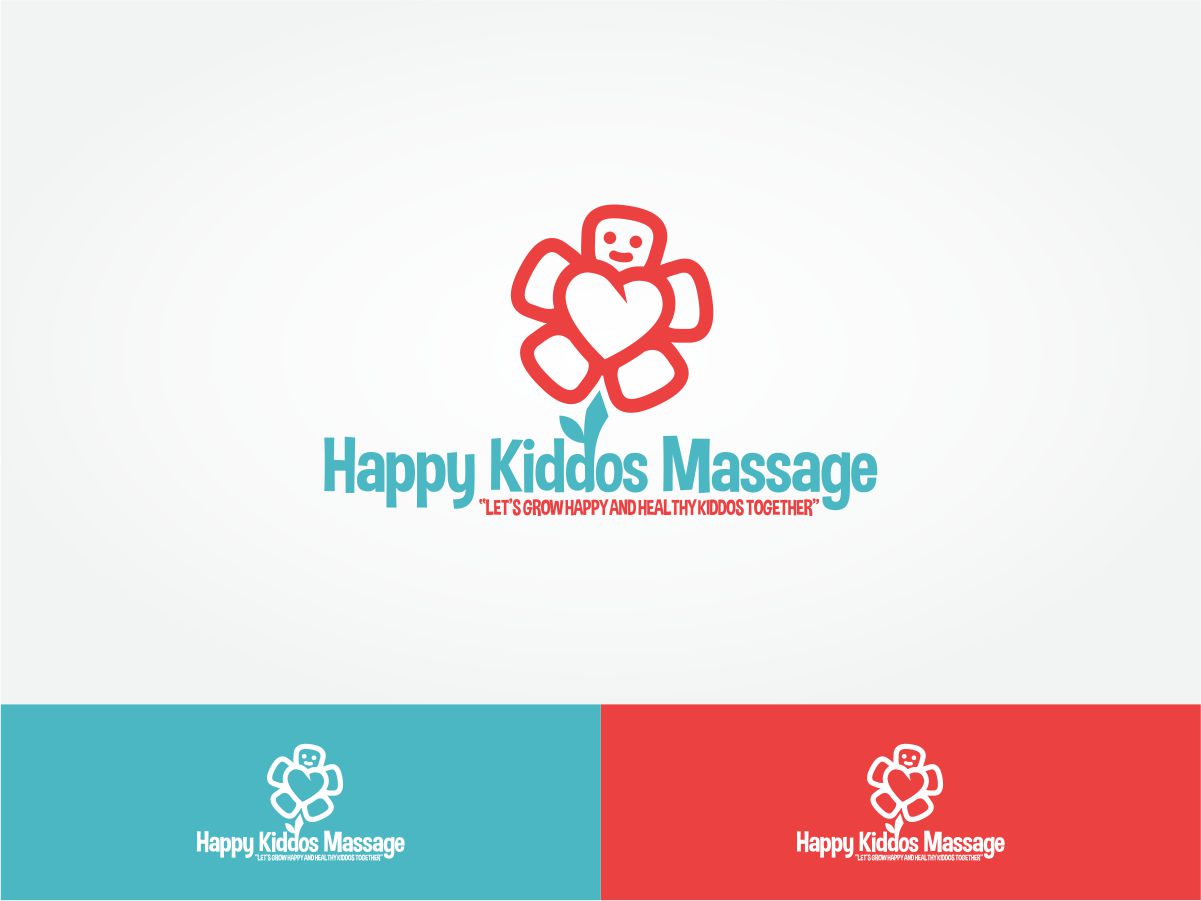 Logo Design by Robby SC for Happy Kiddos Massage Inc. | Design #24167863