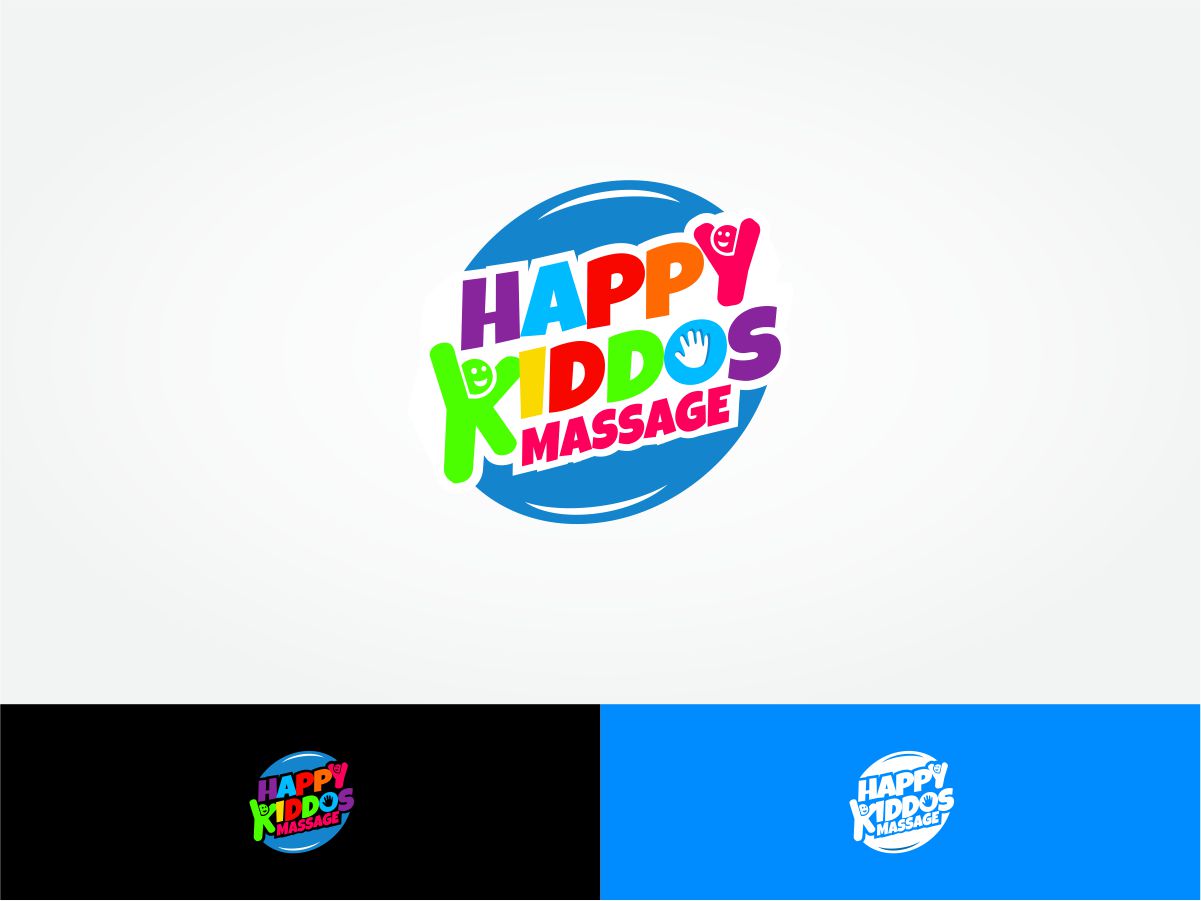 Logo Design by Robby SC for Happy Kiddos Massage Inc. | Design #24223569