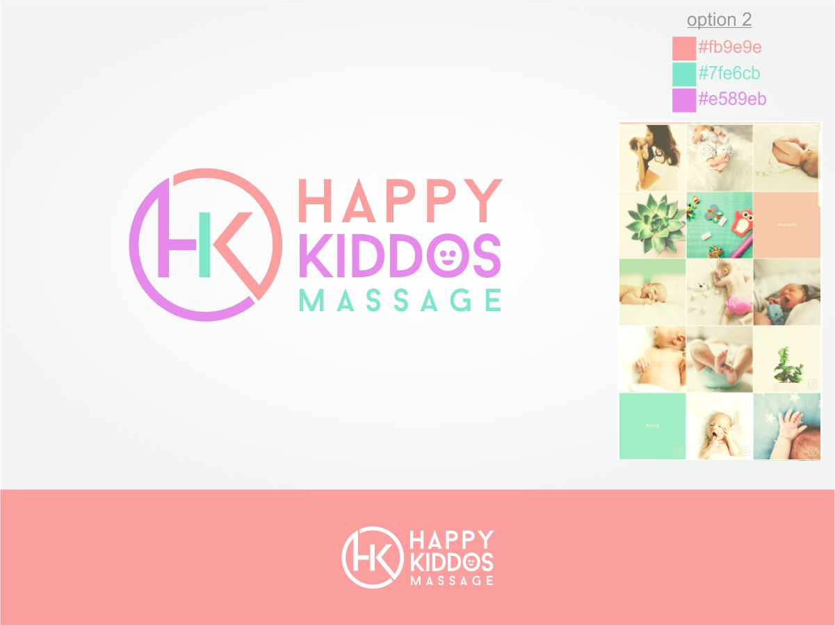 Diseño de Logo por Robby SC para Happy Kiddos Massage Inc. | Diseño #24305732