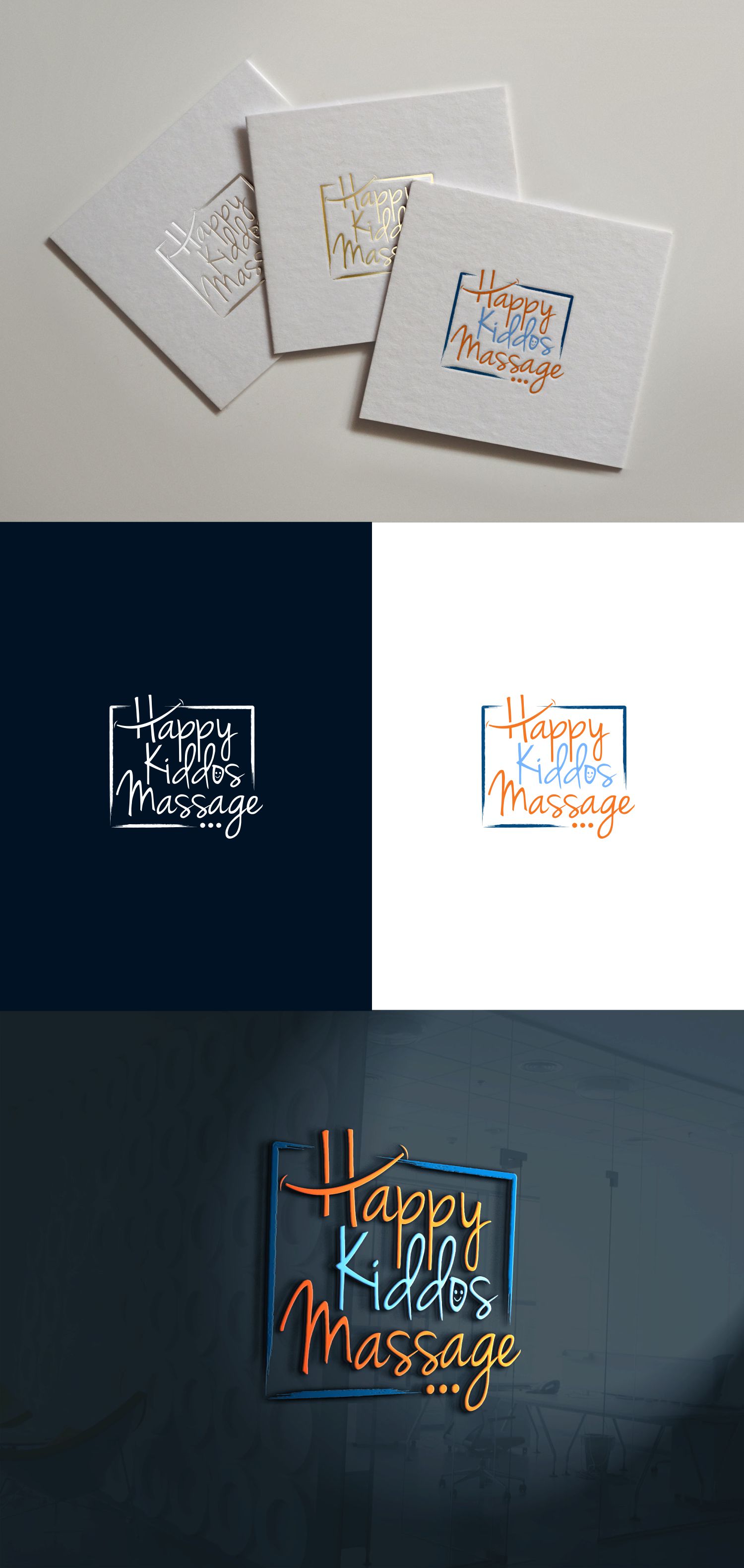 Logo Design by Liyana for Happy Kiddos Massage Inc. | Design #24179956