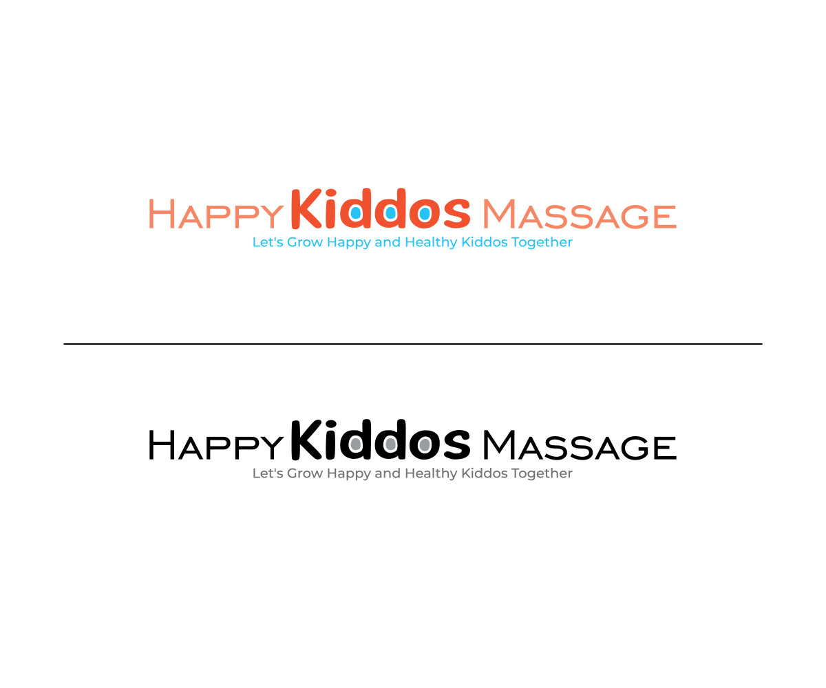 Logo Design by DreamzINSIDE for Happy Kiddos Massage Inc. | Design #24221608